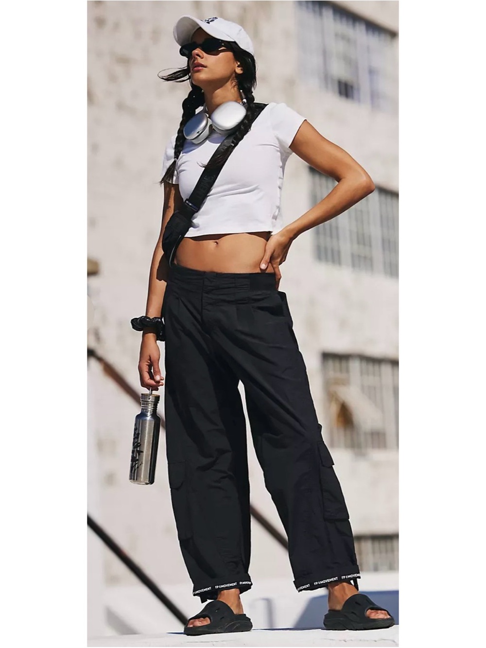 Women’s Black Cargo Pants — Stylish Utility Fit